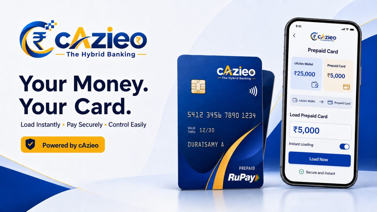 cAzieo Prepaid Card Controls